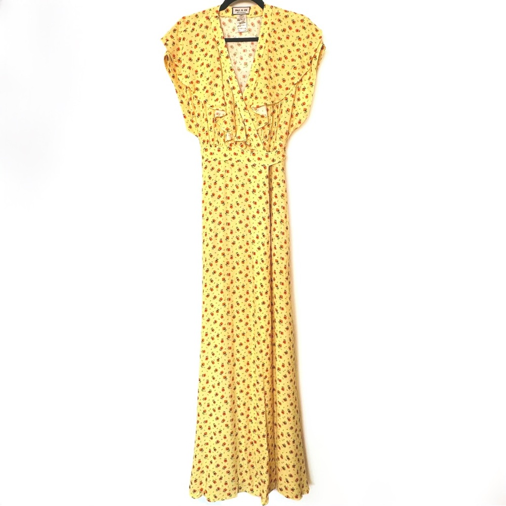 PAUL & JOE WRAP FLORAL DRESS